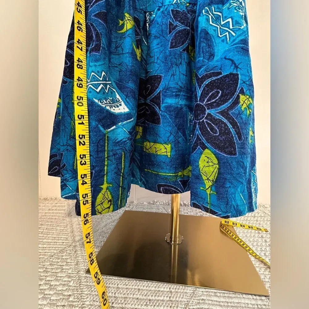 Vintage Penneys Blue Hawaiian Dress